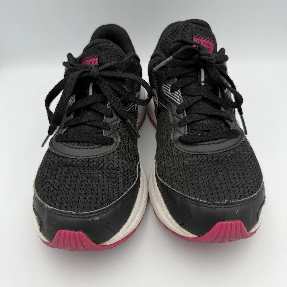Saucony Cohesion 16 Women's Size 9.5 US Black Pink Running Sneaker‎ S10781-10